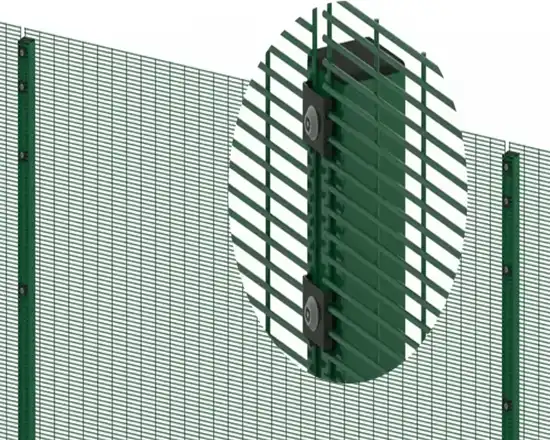 Welded wire mesh fence fence